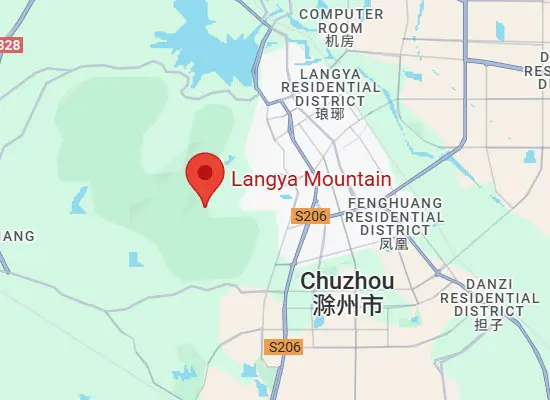 Chuzhou Langya Mountain Location Map