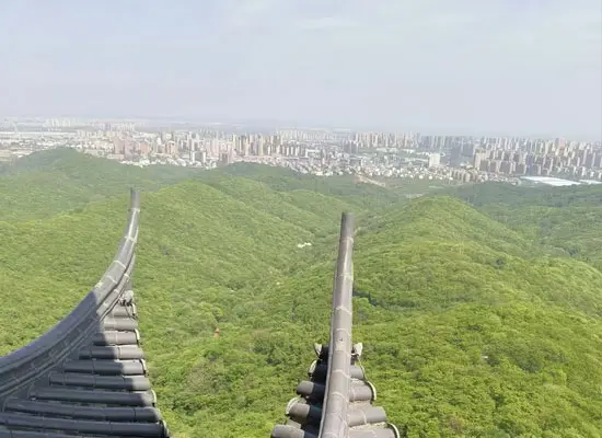 Scenic view from the top of Langya Mountain